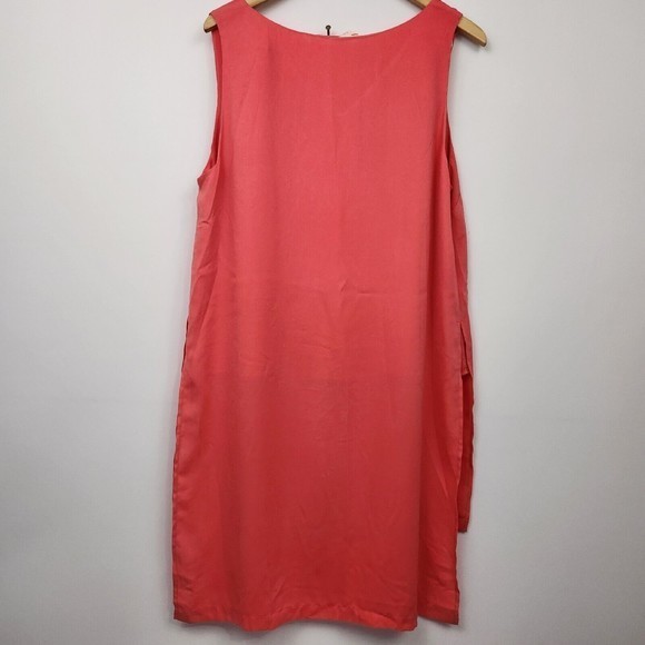 Coral Soft Surroundings Flowy layered tiered‎ Shirt Size L - Picture 2 of 6